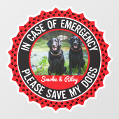 Mehrfachdosen Sicherheitswarnung Benutzerdefiniert Fensteraufkleber (Blatt)