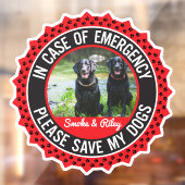 Mehrfachdosen Sicherheitswarnung Benutzerdefiniert Fensteraufkleber (Blatt 2)