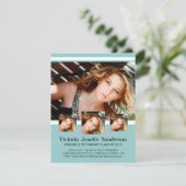 Mehrfache Abschluss eines Fotos Einladung (Stehend Vorderseite)