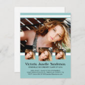 Mehrfache Abschluss eines Fotos Einladung (Vorne/Hinten)