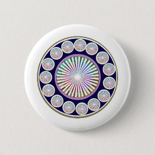 Mehrfache CHAKRA - LiveMandala des Schein-n Button