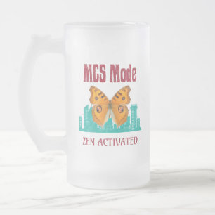 Mehrfache Chemikalienempfindlichkeit Awareness MCS Mattglas Bierglas