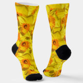 Mehrfache Daffodils Goldmedaille-Blume Socken (Gewinkelt)