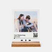 Mehrfache Foto Music Plaque QR Code Acrylschild (Vorderseite)