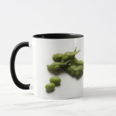 mehrfache grüne edamame Bohnen mit der Erbsenhülse Tasse (Links)