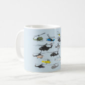 Mehrfache Hubschrauber-Tasse Kaffeetasse (Vorderseite Links)