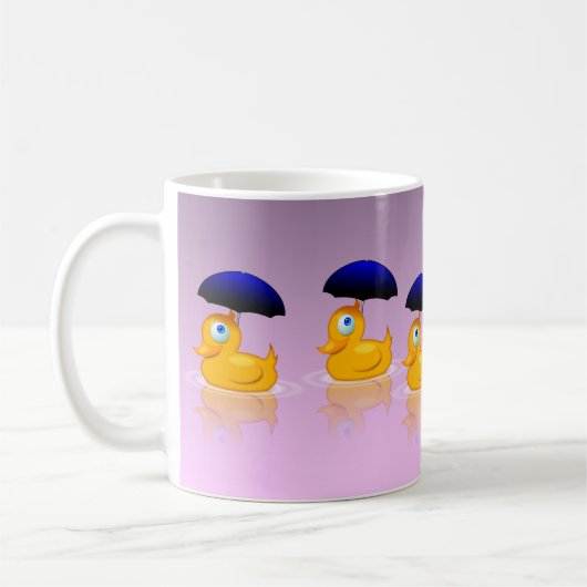 Mehrfache Regenschirm-Enten Kaffeetasse (Links)