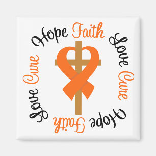 Mehrfache Sklerose-Glauben-Hoffnungs-Liebe-Kreuz Magnet