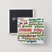 Mehrfache Weisen zu sagen danken Ihnen in vielen Button (Vorne & Hinten)