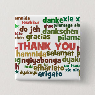 Mehrfache Weisen zu sagen danken Ihnen in vielen Button