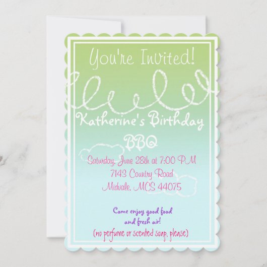 Mehrfacheinladung zur Chemischen Sensitivität Einladung (Vorderseite)