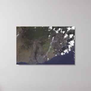 Mehrfacher Federschlag in Richtung zum Leinwanddruck