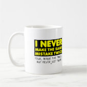 Mehrfacher-Mistake-Funny-Mug oder Mehrfach-Fehler- Kaffeetasse (Links)