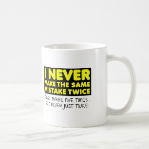 Mehrfacher-Mistake-Funny-Mug oder Mehrfach-Fehler- Kaffeetasse