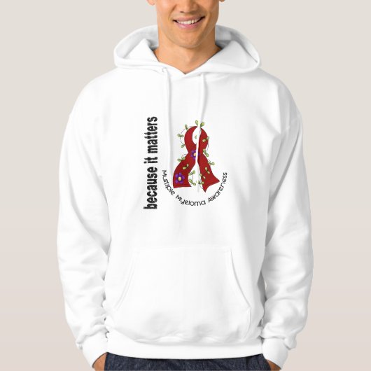 Mehrfacher Myeloma-Blumen-Band 3 Hoodie (Vorderseite)