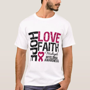 Mehrfacher Myeloma-Hoffnungs-Liebe-Glaube T-Shirt