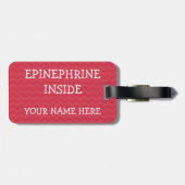 Mehrfacher Nahrungsmittelallergie-Alarm-Umbau für Gepäckanhänger (Rückseite horizontal)