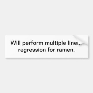 Mehrfaches Linear-Regression für Ramen Autoaufkleber