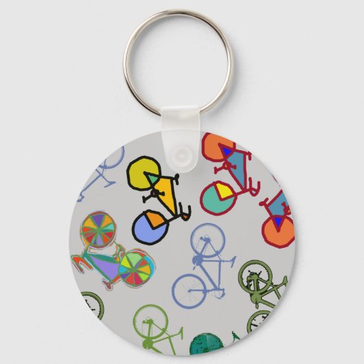 Mehrfachfahrräder Schlüsselanhänger (Vorderseite)