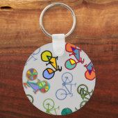 Mehrfachfahrräder Schlüsselanhänger (Vorderseite)
