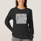 Mehrfachsteckdose Welt Länder Unterschiedlich T-Shirt (Vorderseite)
