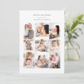 Mehrfamilienfamilie - moderne Ferienkarte Feiertagskarte (Stehend Vorderseite)