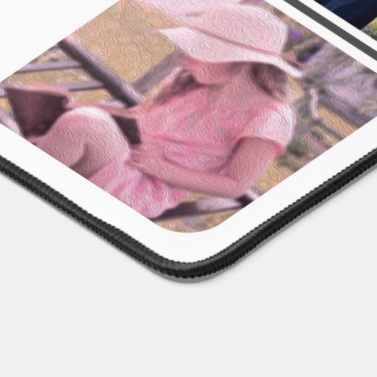 Mehrfamilienhäuser mit Haustieren Schreibtischunterlage (Ecke)