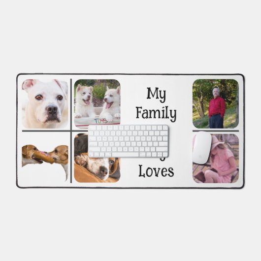 Mehrfamilienhäuser mit Haustieren Schreibtischunterlage (Tastatur & Maus)