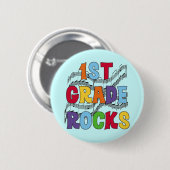 Mehrfarben1. Grad schaukelt T-Shirts und Geschenke Button (Vorne & Hinten)