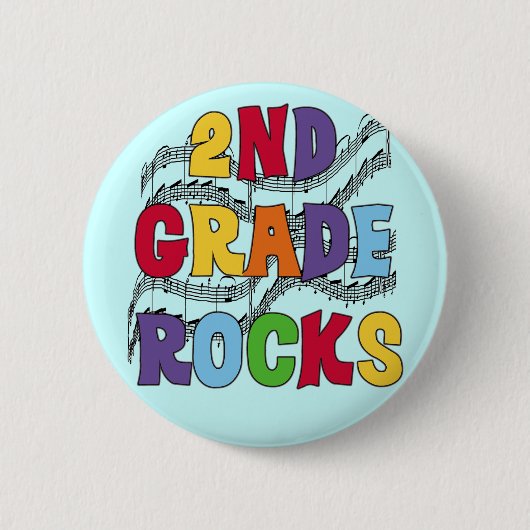 Mehrfarben2. Grad schaukelt T-Shirts und Geschenke Button (Vorderseite)