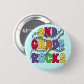 Mehrfarben2. Grad schaukelt T-Shirts und Geschenke Button (Vorne & Hinten)