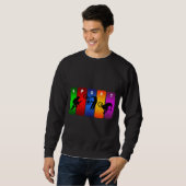 Mehrfarben-BMX Emblem Sweatshirt (Vorne ganz)