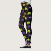 Mehrfarben Halloween-Leggings Leggings (Links)
