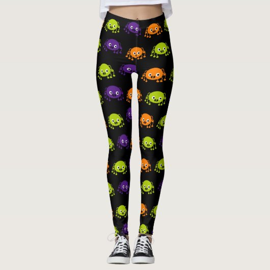 Mehrfarben Halloween-Leggings Leggings (Vorderseite)
