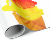 MehrfarbenAquarell-Eistüte bunt Geschenkpapier (Rolleneckpunkt)