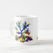 Mehrfarbenbaum Kaffeetasse (Vorderseite Links)