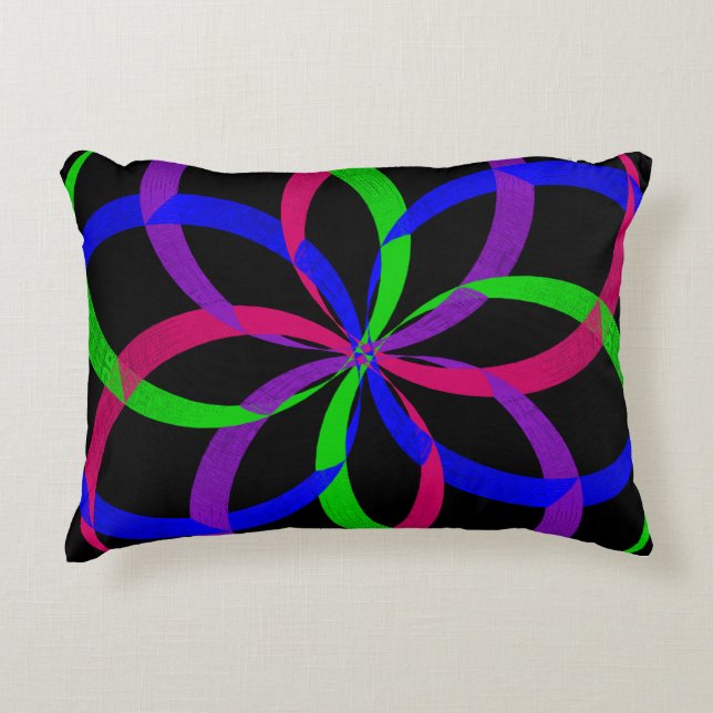 Mehrfarbenbild 8 geometrischer Akzent Pillow Dekokissen (Vorderseite)