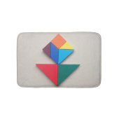 MehrfarbenBlume Tangram Badematte (Vorderseite)