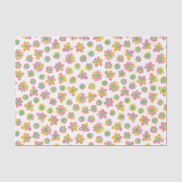 MehrfarbenBlumen-Muster Seidenpapier