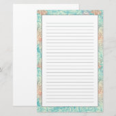 Mehrfarbenblumengekritzel-Muster Briefpapier (Vorne/Hinten)