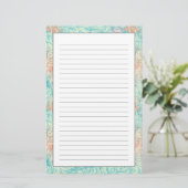 Mehrfarbenblumengekritzel-Muster Briefpapier (Stehend Vorderseite)