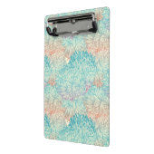 Mehrfarbenblumengekritzel-Muster Mini Klemmbrett (Gewinkelt2)