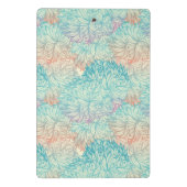 Mehrfarbenblumengekritzel-Muster Mini Klemmbrett (Rückseite)