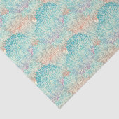 Mehrfarbenblumengekritzel-Muster Seidenpapier (Ausschnitt)