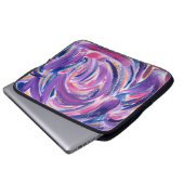 MehrfarbenBrushstrokes - abstrakte Kunst Laptopschutzhülle (Vorne Knopf)