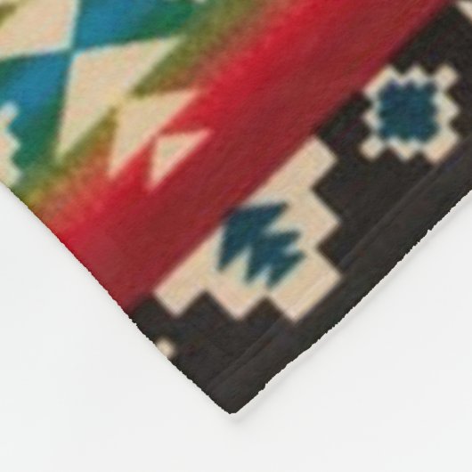 MEHRFARBENdiamant-aztekischer Druck Fleecedecke (Ecke)