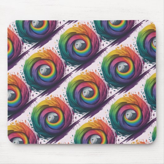MEHRFARBENE DESIGN Mousepad (Vorne)