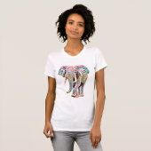Mehrfarbenelefant T-Shirt (Vorne ganz)