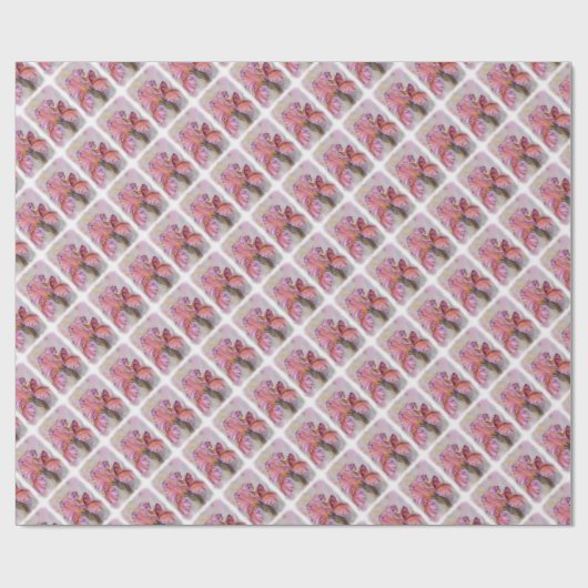 MEHRFARBENES PINK IRIS-WRAPPING-PAPIER GESCHENKPAPIER (Flach)