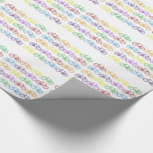 Mehrfarbenfahrrad-Packpapier Geschenkpapier (Ecke)